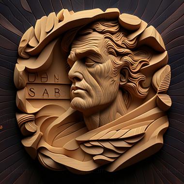 3D model Scott Shadley American artist (STL)